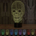 Skull 3D LED lamp